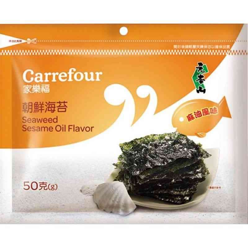 家樂福麻油風味朝鮮海苔50g <50g克 x 1 x 1Pack包>