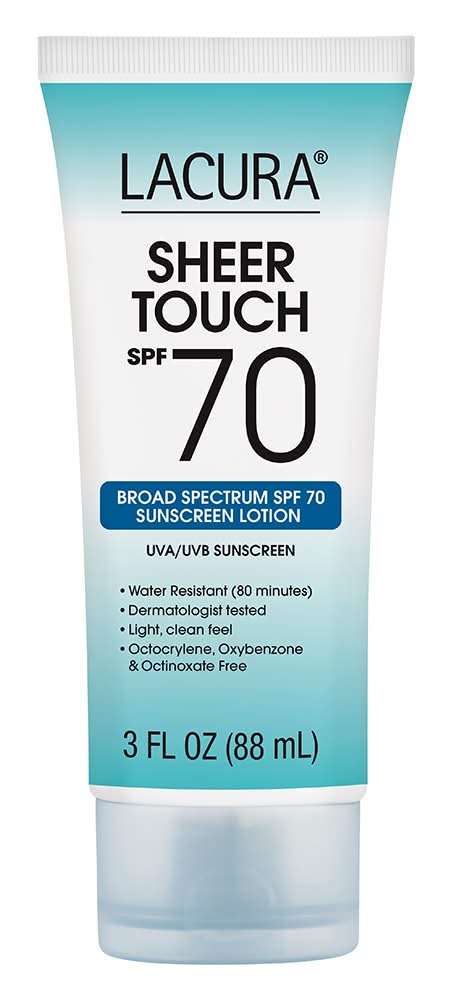 Lacura Sheer Touch Broad Spectrum Uva & Uvb Sunscreen Lotion Spf 70 (3 fl oz)