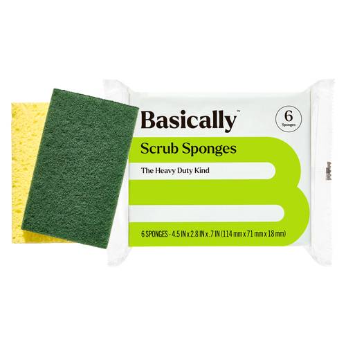 Basically Heavy Duty Scrub Sponge (6 ct)