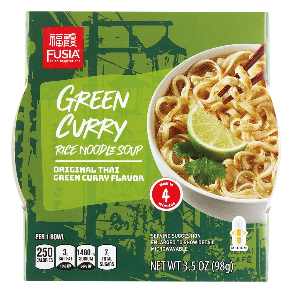 Fusia Thai Noodle Bowl, Green Curry (3.5 oz)