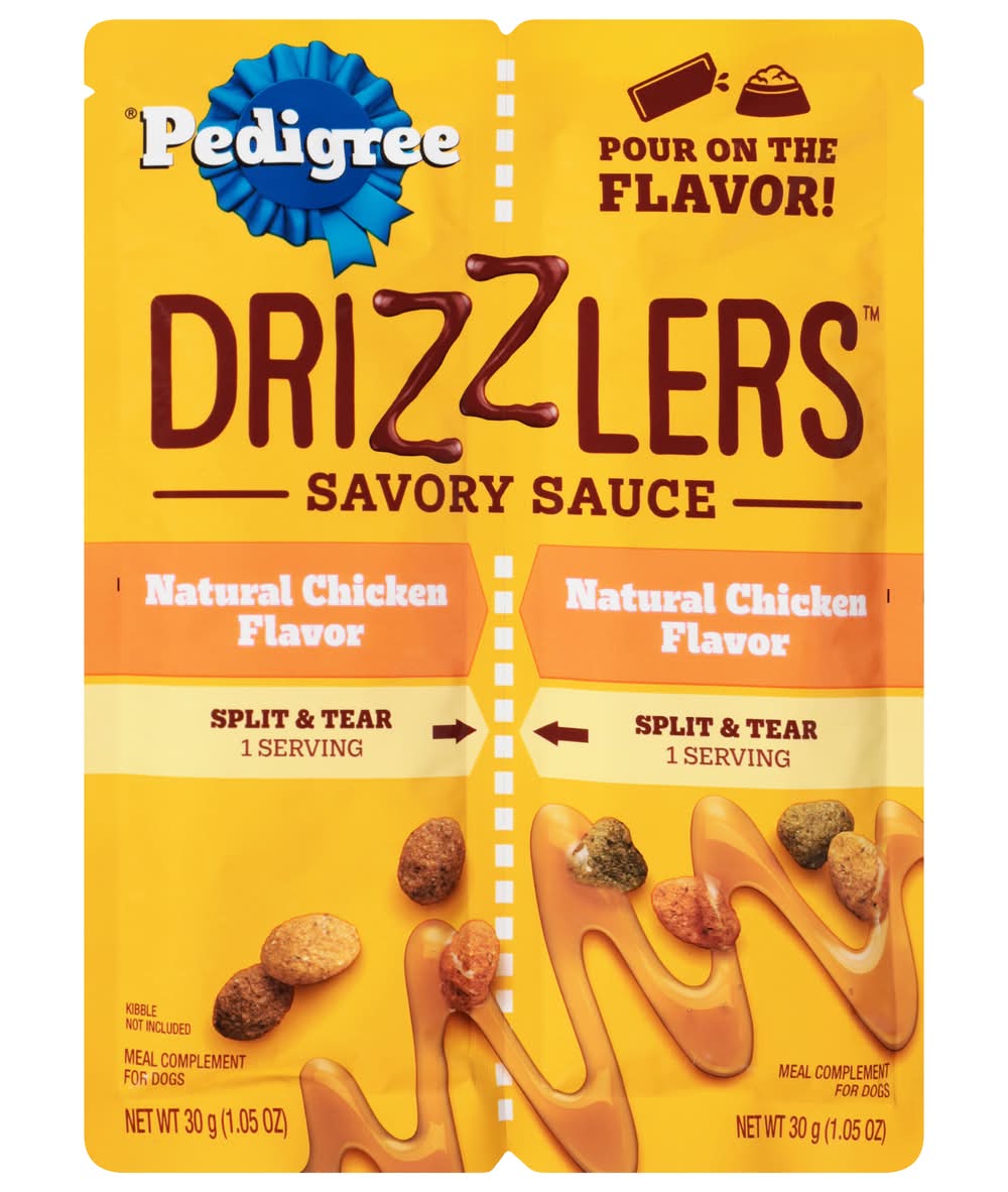 Pedigree Drizzlers Chicken Dog Food Topper, Chicken (2 x 1.05 oz)
