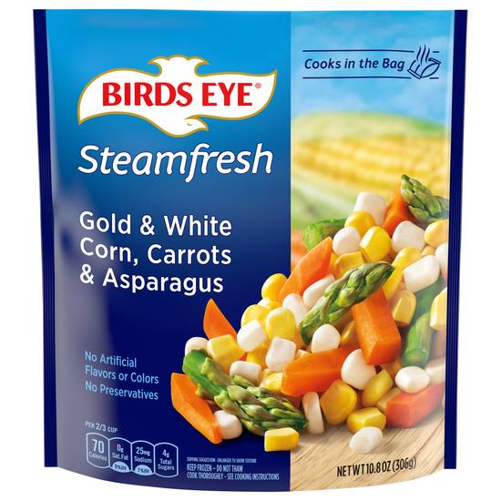 Birds Eye Gold & White Corn Carrots & Asparagus