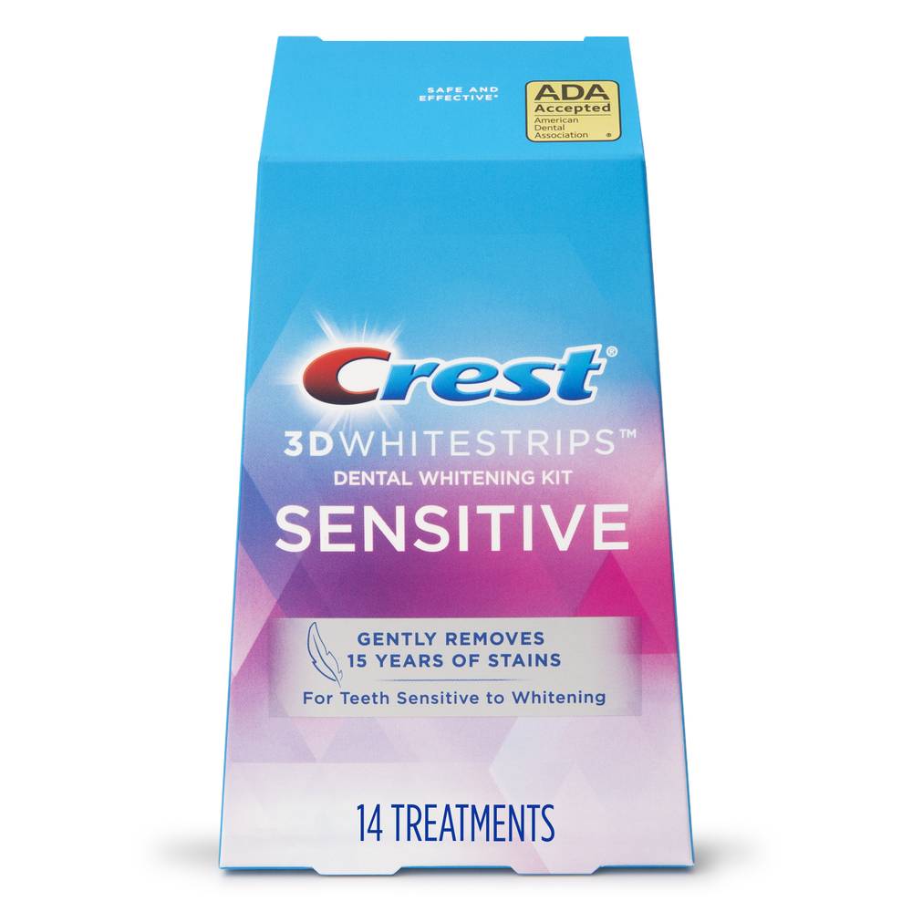 Crest Whitestrips Sensitive At-Home Teeth Whitening Kit