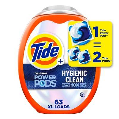 Tide Original Power Pods Hygienic Clean (63 ct)