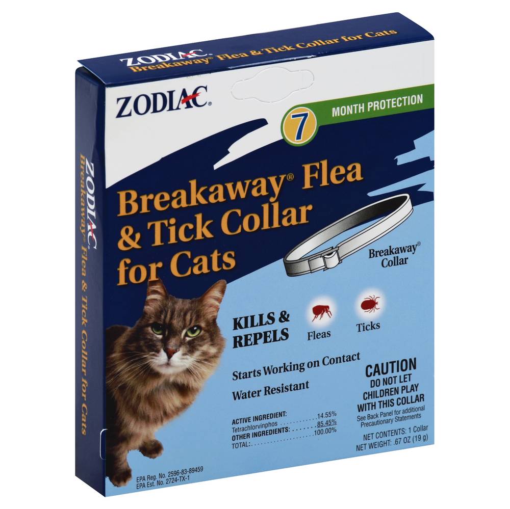 Zodiac Breakaway Flea & Tick Collar For Cats