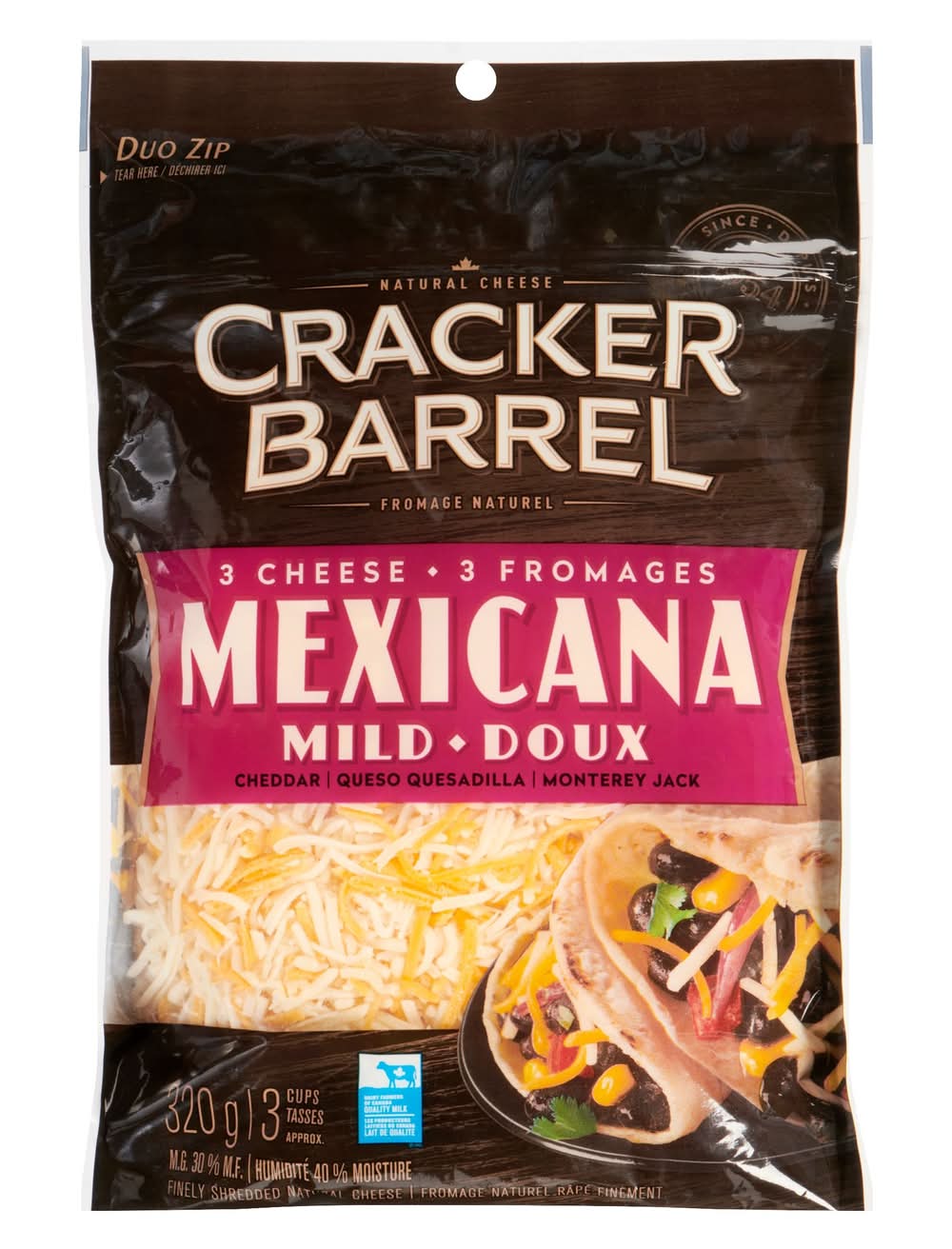 Cracker Barrel Mild 3 Cheese Mexicana Blend (320 g)