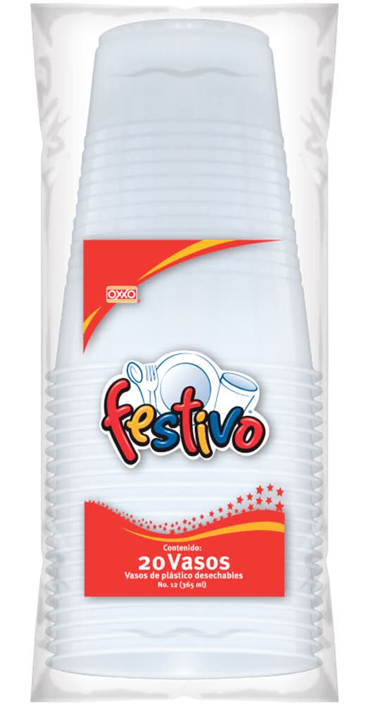 Festivo · Vasos de plástico no.12 (100 g)