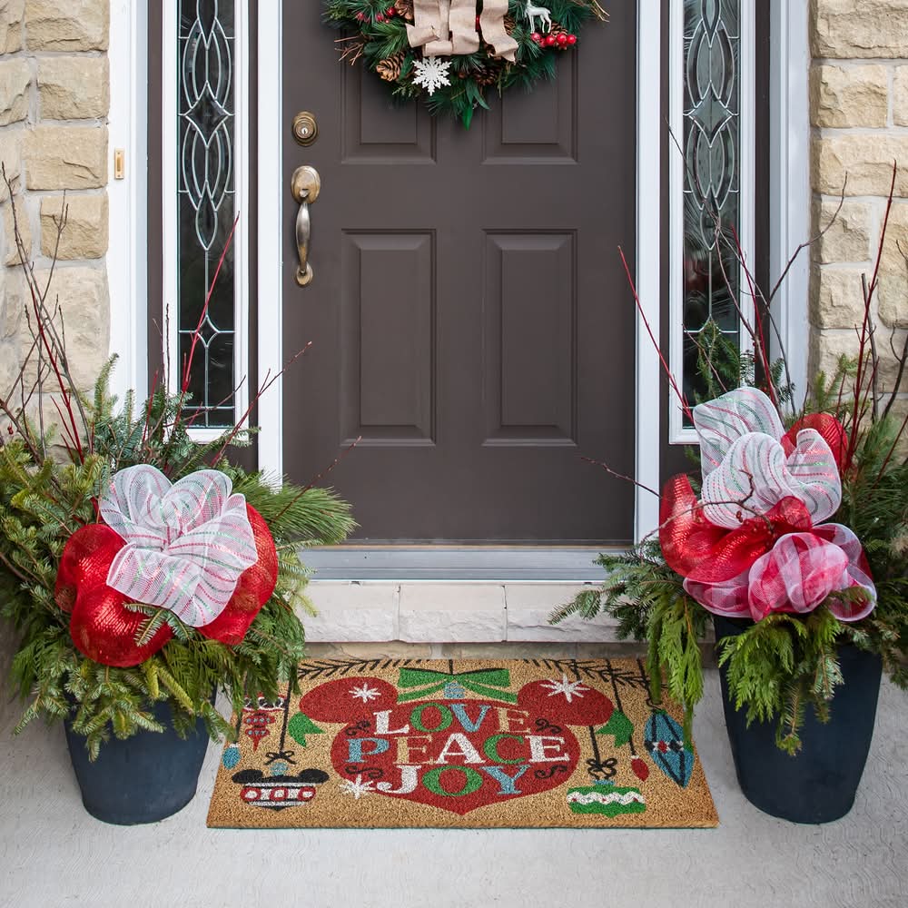 Disney 20-in x 34-in Multiple colors/finishes Coir Non-Slip Grip Indoor or outdoor Mickey Mouse Door Mat