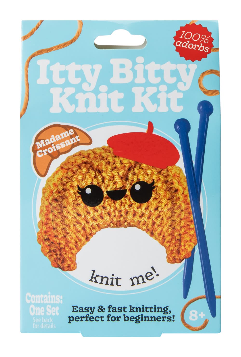 Foodie Itty Bitty Knit Kit Set Croissant