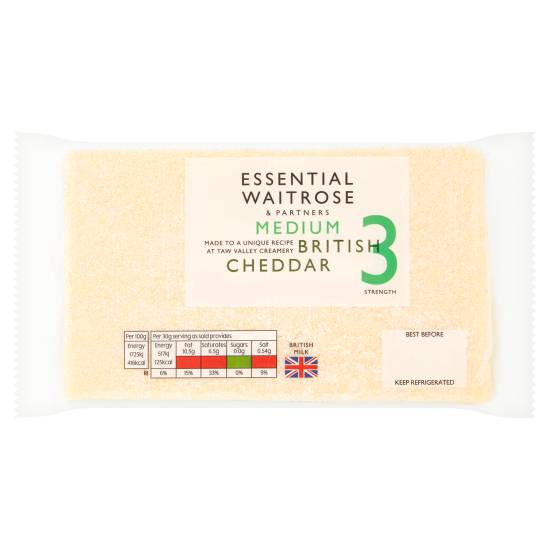 Essential Waitrose Medium British Cheddar