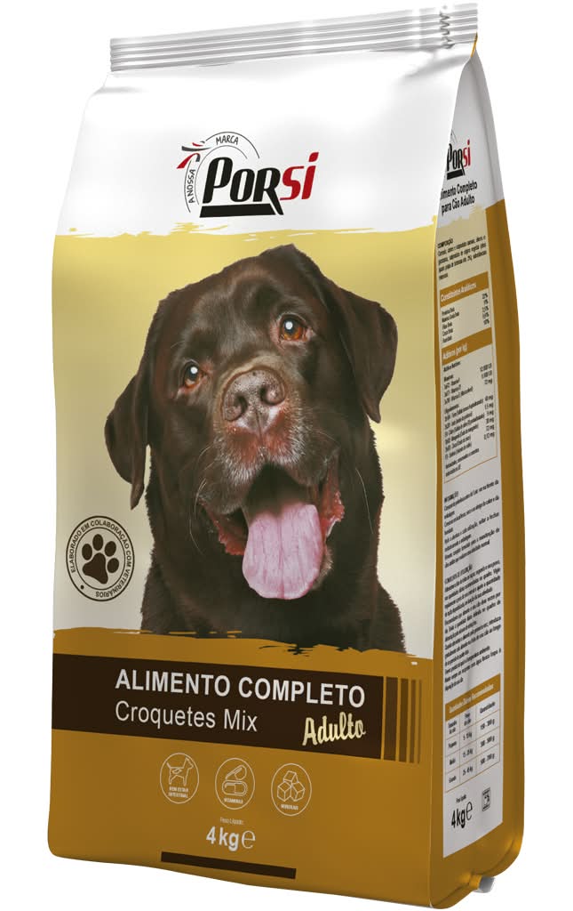 PorSi - Alimento seco para cão mix, 4 kg
