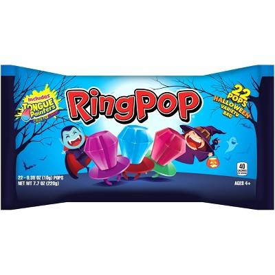 Ring Pop Tongue Painter Halloween Candy Variety Bag, Assorted (22 x 0.35 oz)