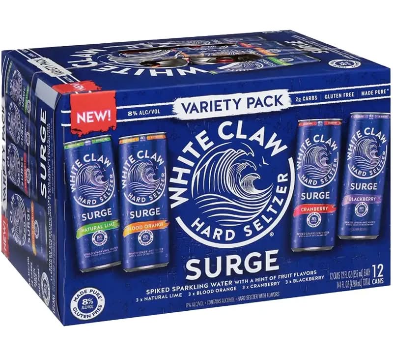 White Claw Hard Seltzer Surge Variety - 12 Pack