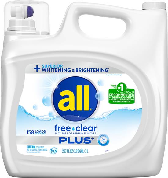 All Free & Clear Liquid Laundry Detergent (1.85 gal)