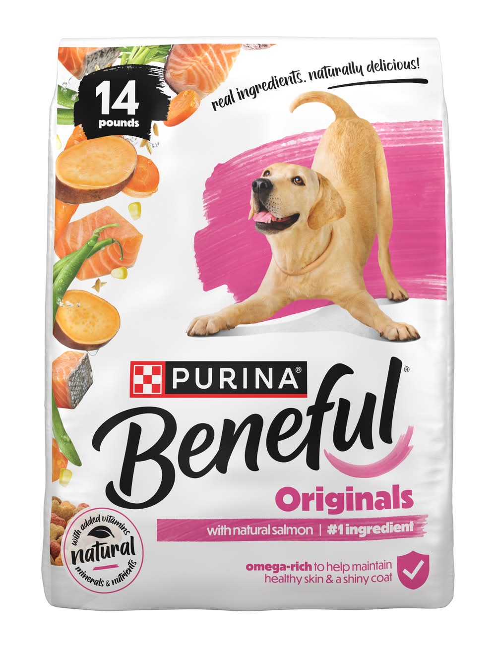 Purina Beneful Originals Dry Dog Food, Salmon (14 lbs)