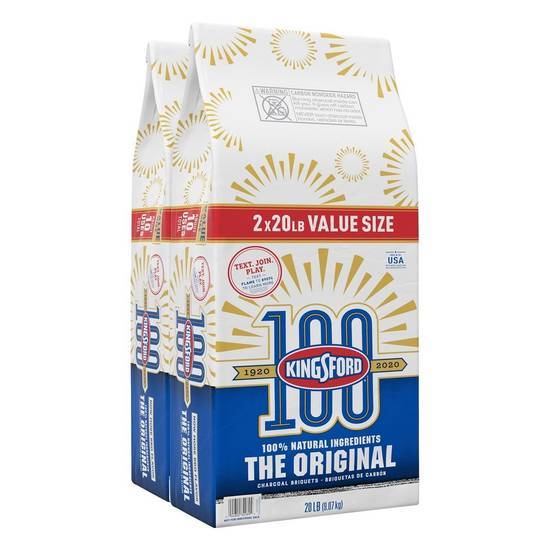Kingsford Original Charcoal Briquettes Value Size (40 lbs, 2 ct)