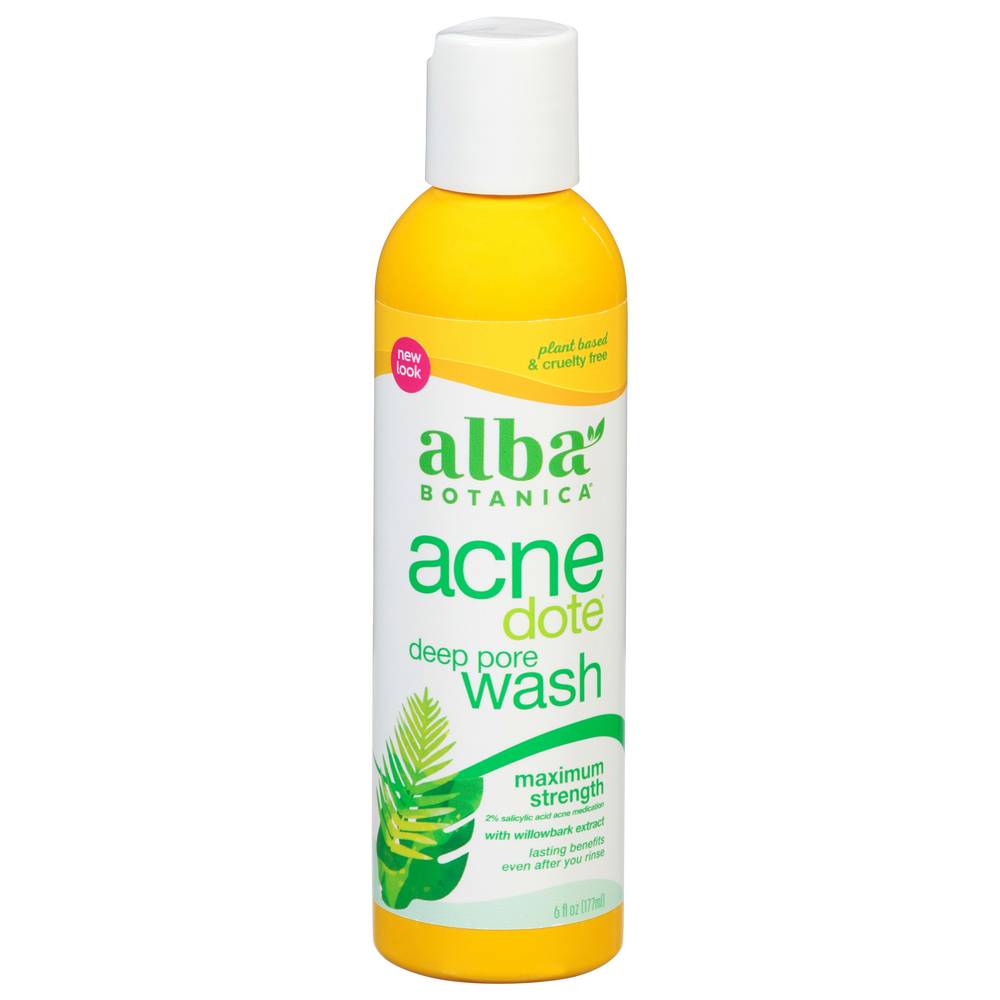 Alba Botanica Acnedote Maximum Strength Deep Pore Wash (6 fl oz)