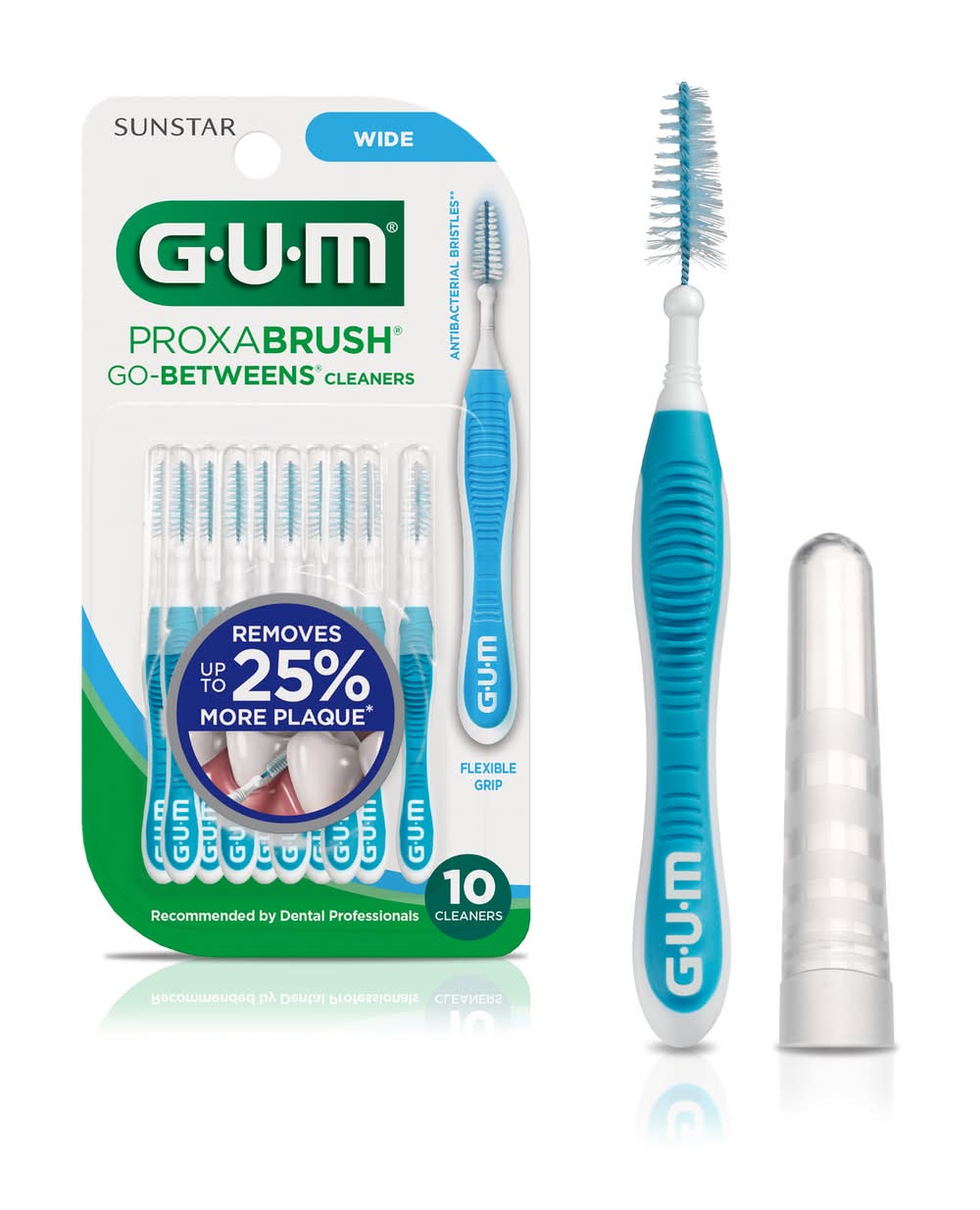 GUM Proxabrush Go-Betweens Wide Cleaners (1.6 oz)