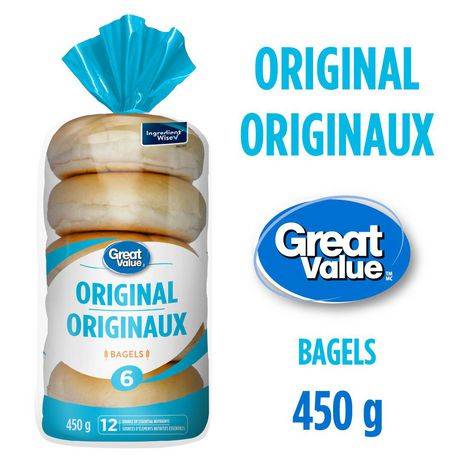 Great value bagels originaux