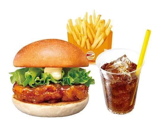 【セット】オレンジチキンバーガー Orange Chicken Burger Set