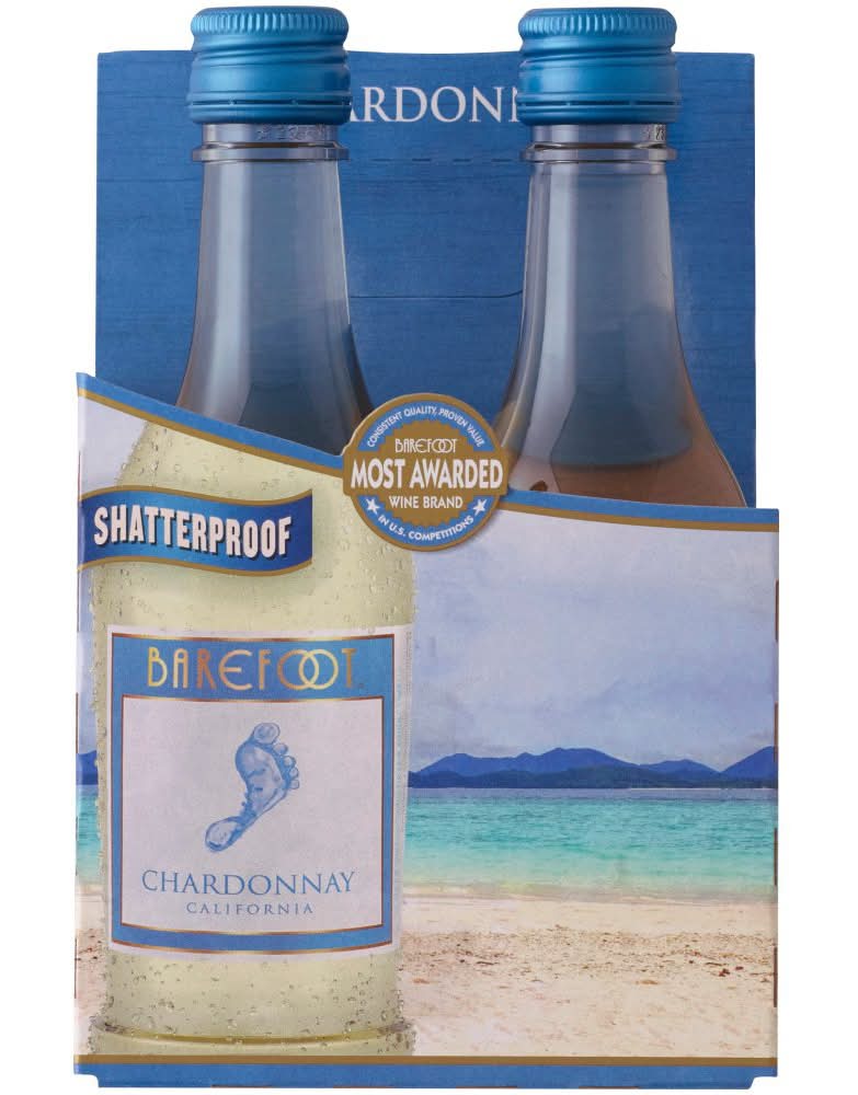 Barefoot Chardonnay White Wine (4 x 187 ml)