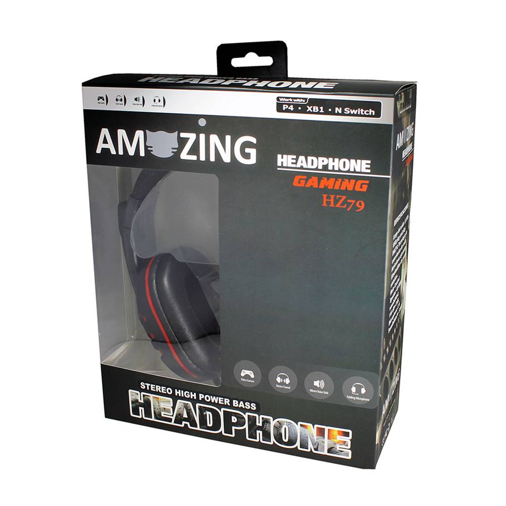 Amazing · Audífono gamer con micrófono