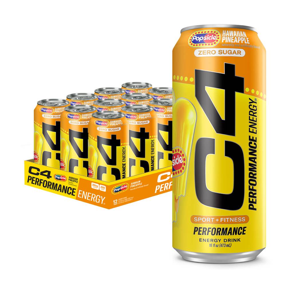 C4® Performance Energy Drink - Hawaiian Pineapple - 16oz. (12 Cans) (1 Unit(s))