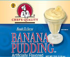 Chef's Quality - Banana Pudding - #10 cans (Case of 6)