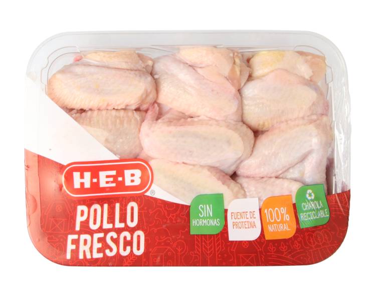 Heb pollo fresco ala natural (unidad: 90 g aprox)