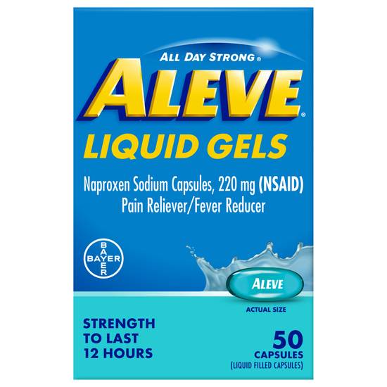 Aleve All Day Strong 220 mg Pain Reliever/Fever Reducer Capsules (50 ct)