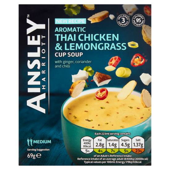 Ainsley Harriott Aromatic Thai Chicken & Lemongrass Cup Soup