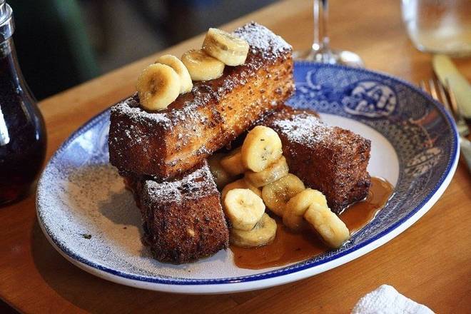 Bananas Foster Classic Brioche French Toast