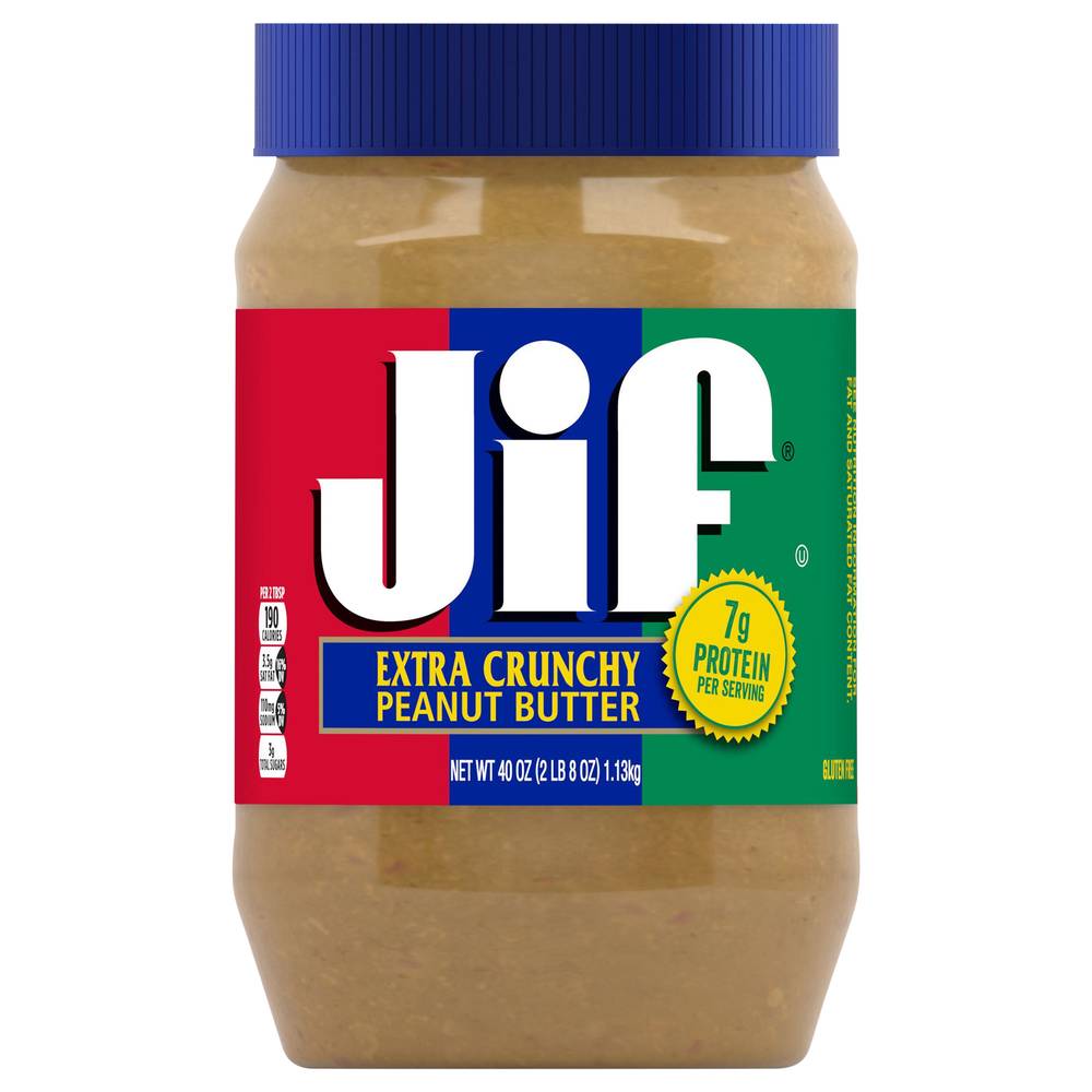 Jif Extra Crunchy Peanut Butter (2.5 lbs)