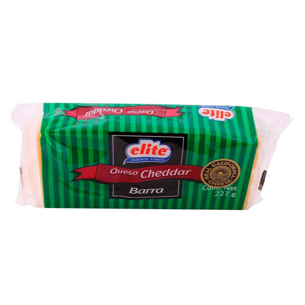 Elite q queso cheddar (barra 227 g)