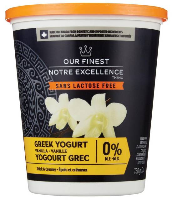 Our Finest Vanilla Greek Yogurt (750 g)