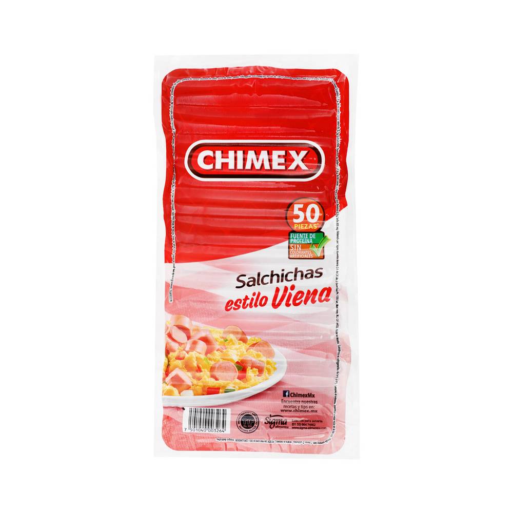 Chimex salchichas estilo viena (a granel)