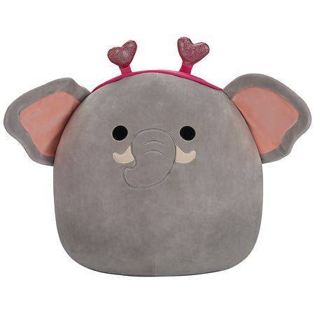 Squishmallows Elephant With Heart Headband Plush Stuffed Animal Toy (14/grey)