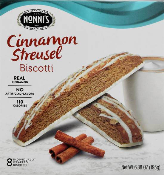 Nonni's Cinnamon Streusel Biscotti (8 ct)