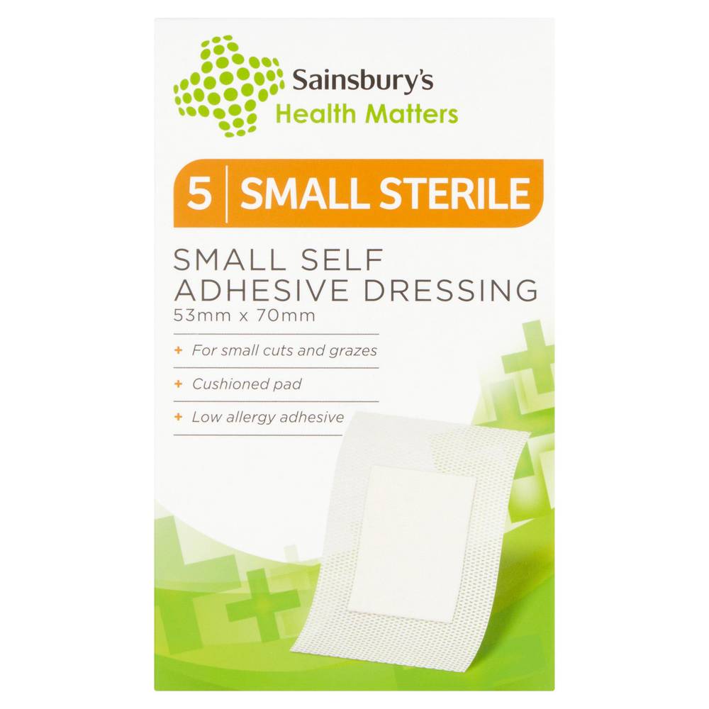 Sainsbury's Self Adhesive Sterile Plasters x5