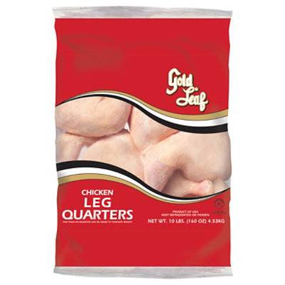 Chicken Leg Quarters Bagged Frozen 10 Pound