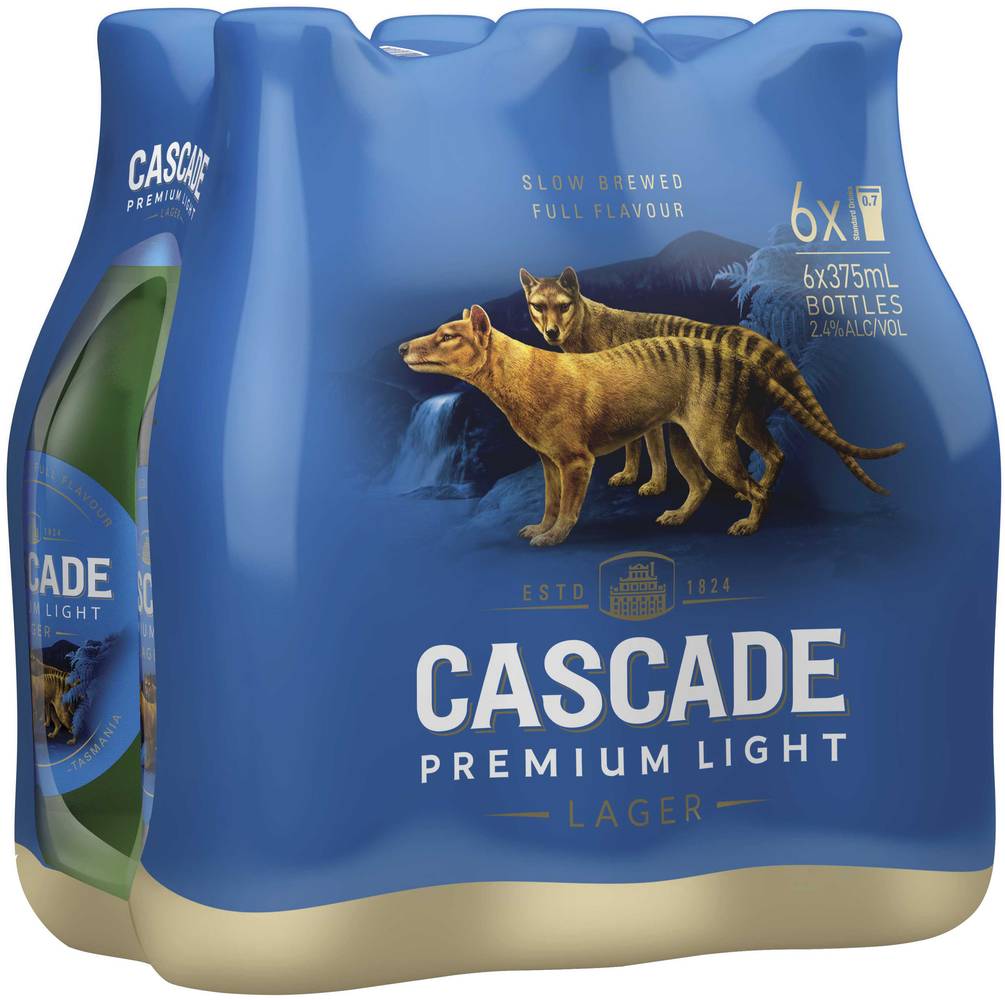 Cascade Premium Light Bottle 375mL X 6 pack