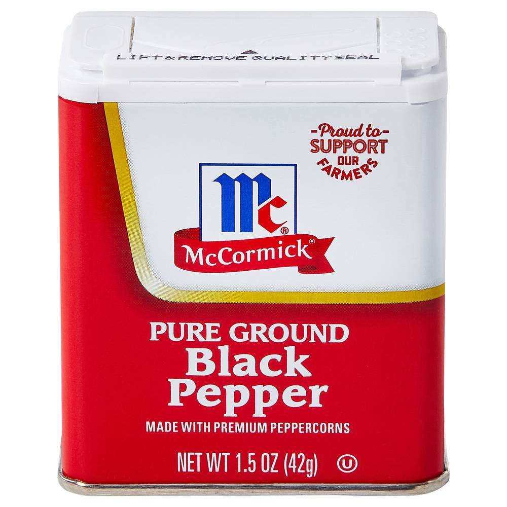 Mccormick Pure Ground Black Pepper 1.5 Oz