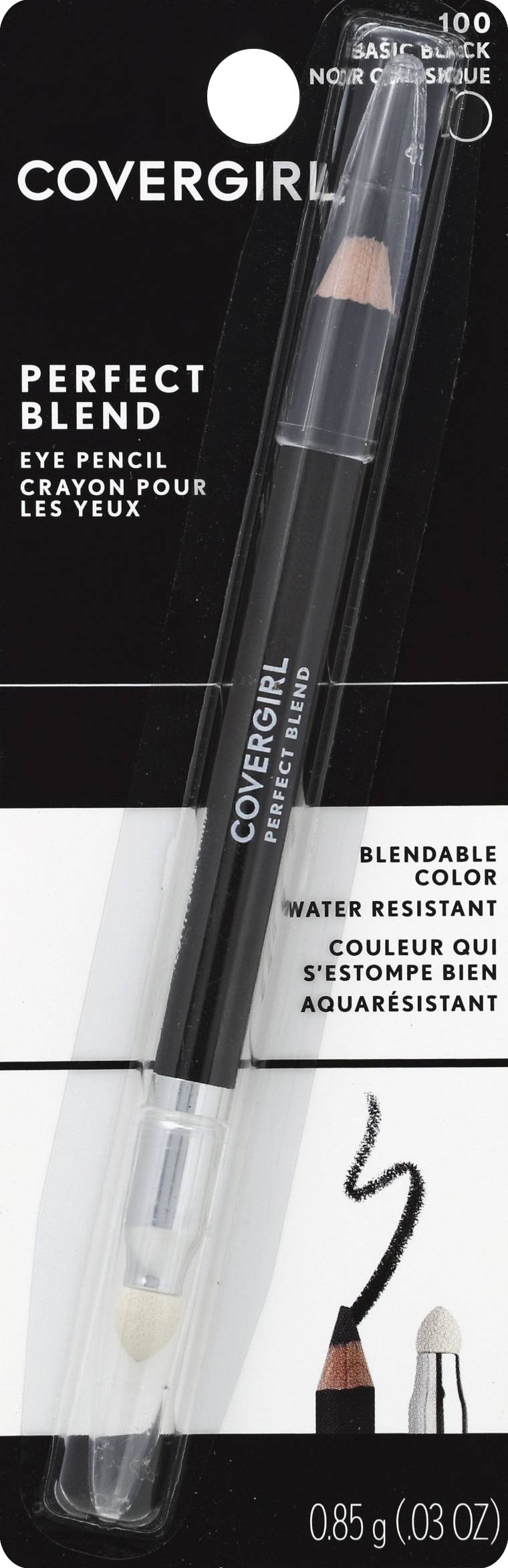 Covergirl 100 Basic Black Perfect Blend Eye Pencil