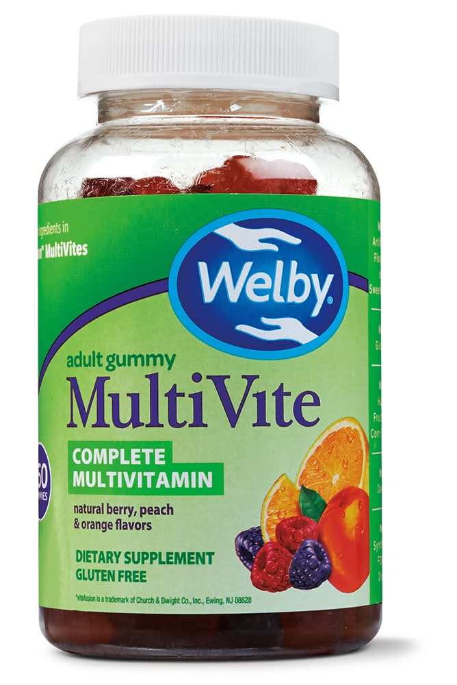 Welby Adult Multivite Gummy, Natural Berry Peach & Orange (60 ct)