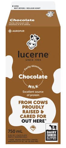 Lucerne Partly Skimmed 1% Milk, Chocolate (750 ml)