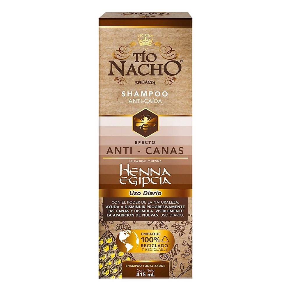 Tío nacho shampoo anti canas henna egipcia