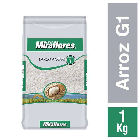 Miraflores - Arroz grado 1 grano largo y ancho - Bolsa 1 kg