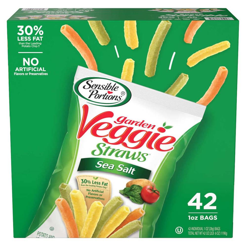 Sensible Portions Veggie Straws, 42-count