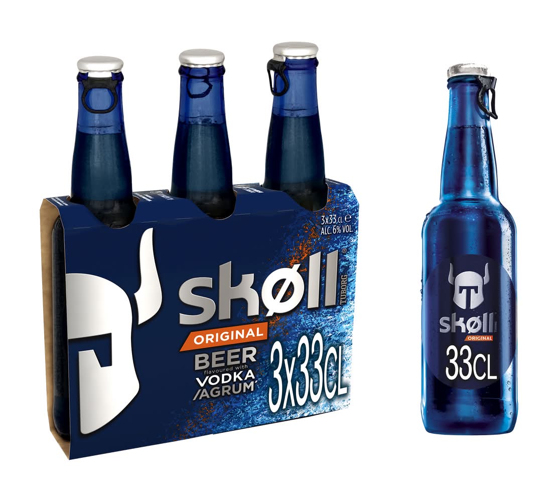 Skoll - Bière aromatisée vodka (3 x 330ml)