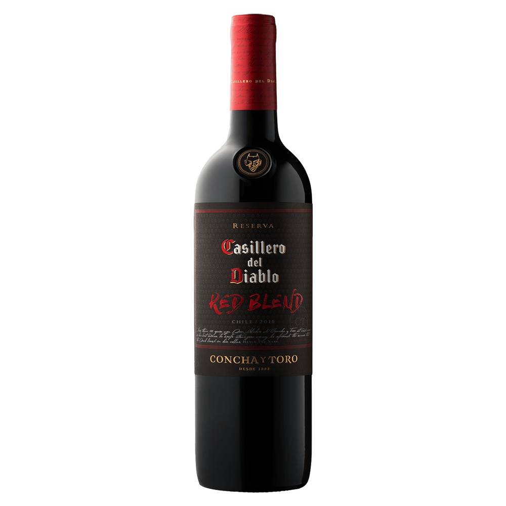Casillero del diablo vino red blend 13° (botella 750 ml)